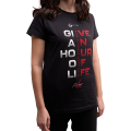 Camiseta FitLine Share Your Love 2024 negra, Mujer